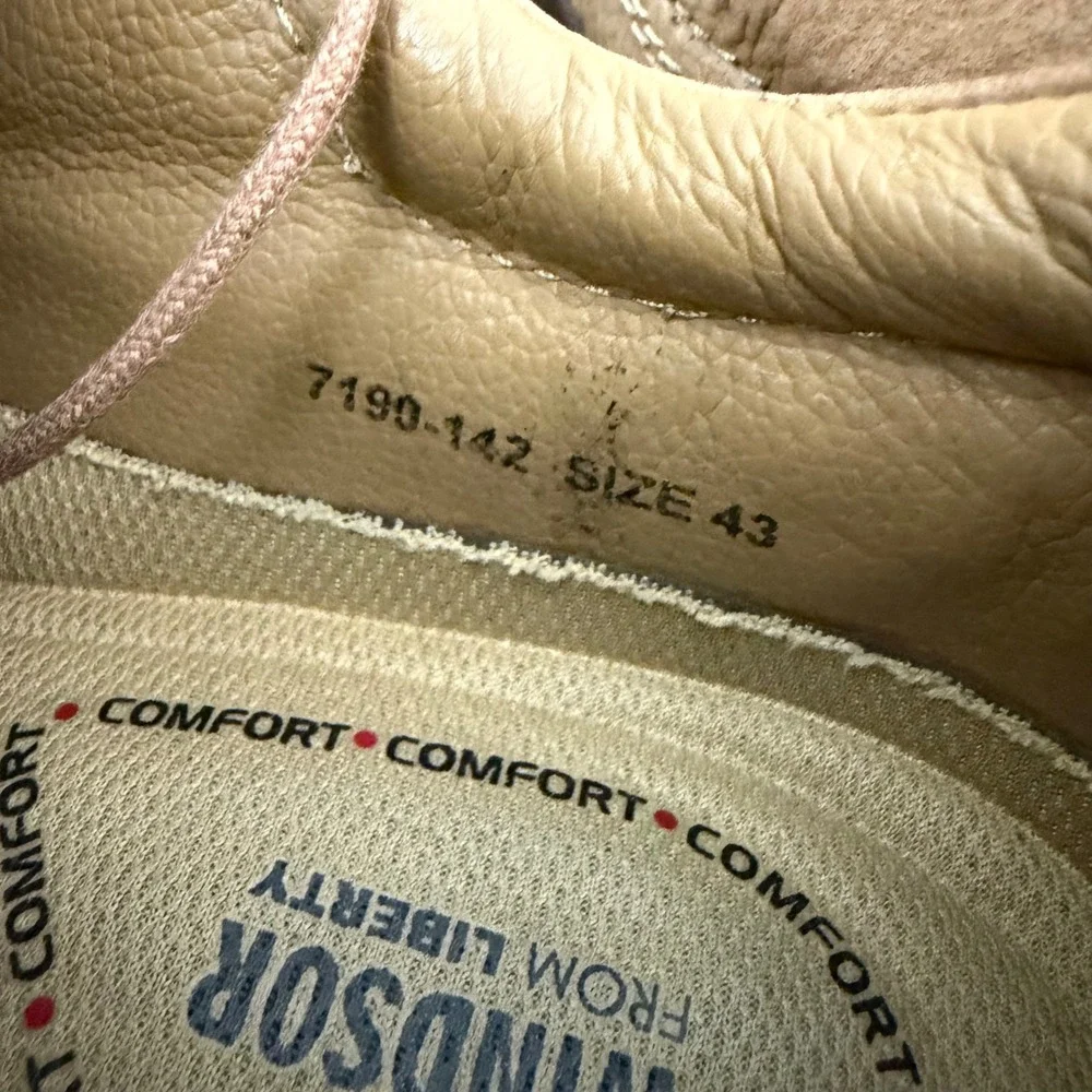 Windsor‎ from Liberty Mens Tan Leather Moc Toe Oxford Comfort Shoes Sz 43 men 10